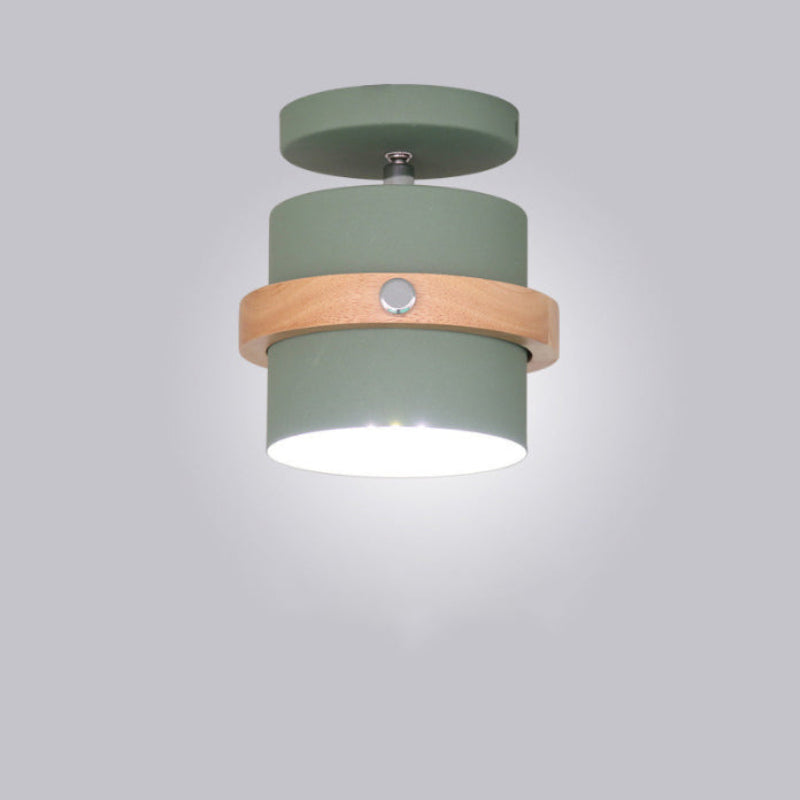 Plafonnier nordique moderne avec design cylindrique rotatif Ceiling Lamp Electro Paris