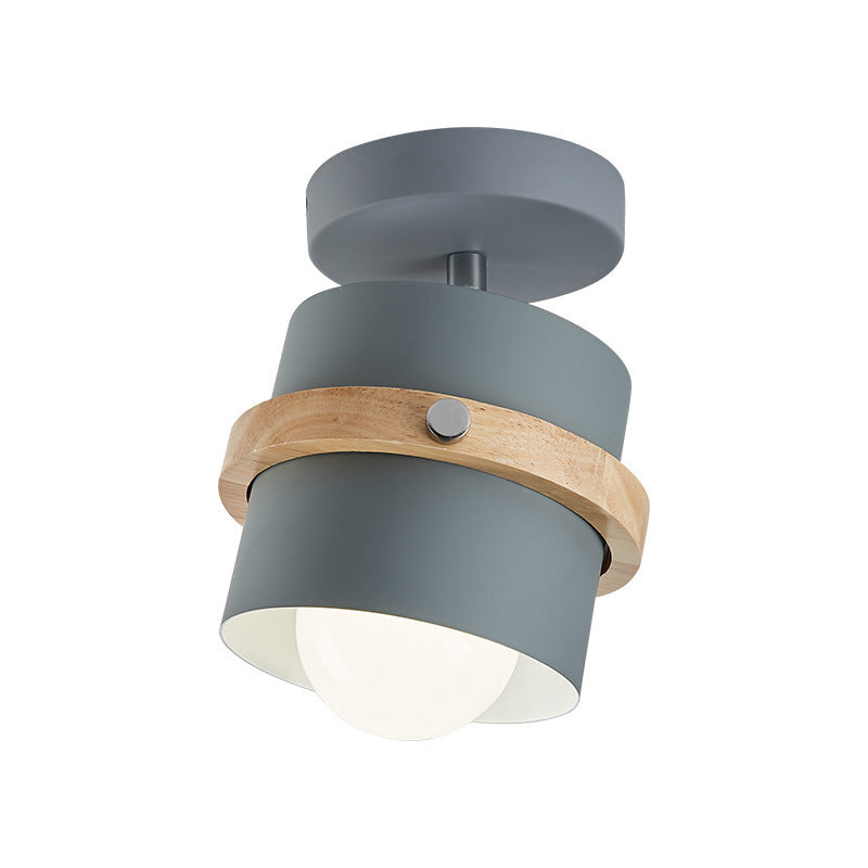 Plafonnier nordique moderne avec design cylindrique rotatif Ceiling Lamp Electro Paris