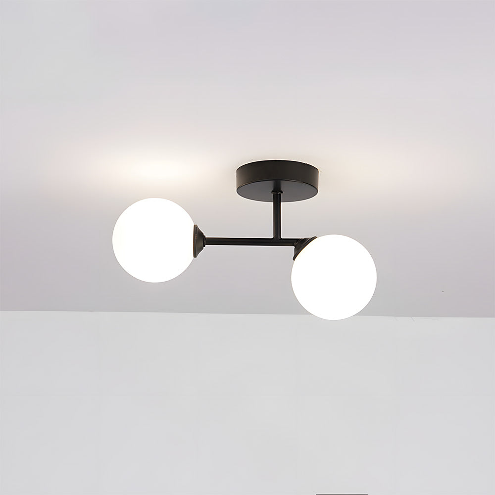 Plafonnier nordique moderne en verre pour couloirs et chambres Ceiling Lamp Electro Paris