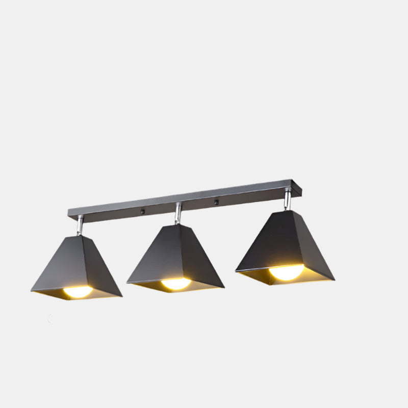 Plafonnier semi-monté géométrique pour espaces modernes Ceiling Lamp Electro Paris Noir 3