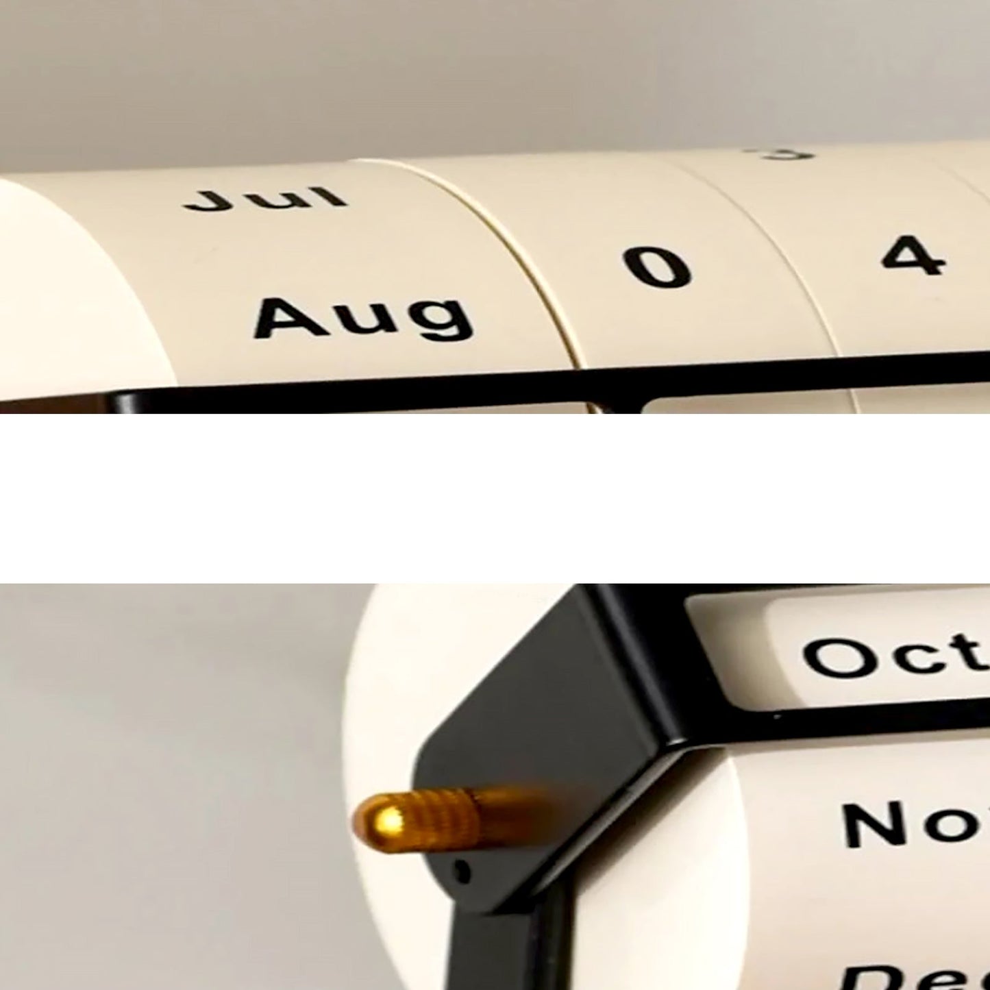 Calendrier Rétro En Bois À Roue Rotative Pour Organisation Quotidienne Élégante Calendar Electro Paris