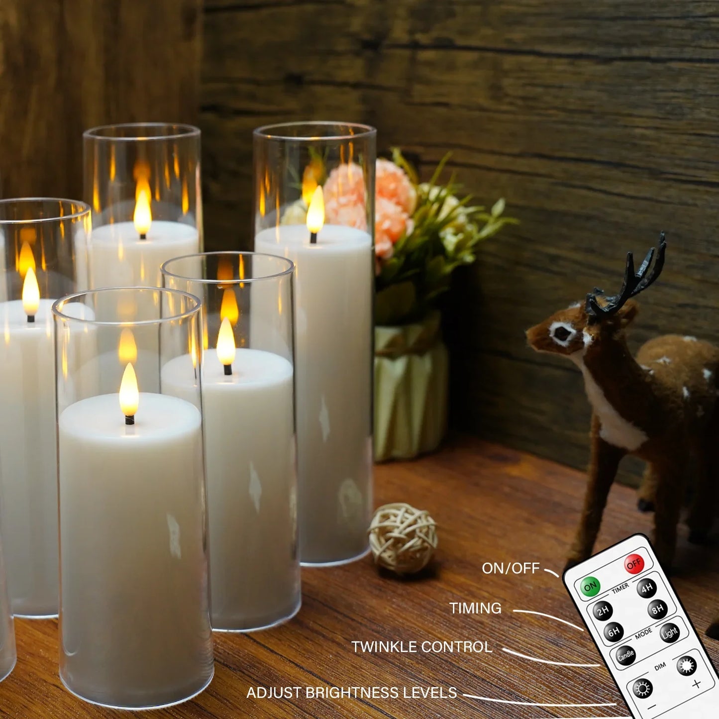 Ensemble De 9 Bougies Acryliques Sans Flamme Pour Une Ambiance Élégante Et Sécurisée Candle Electro Paris
