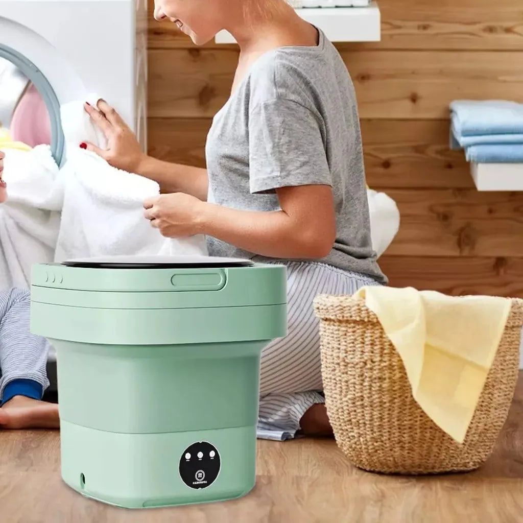 Mini Lave-Linge Portable Pliable Pour Voyages, Petits Espaces Et Lavage Rapide Économique En Eau Et Énergie washing machine Electro Paris