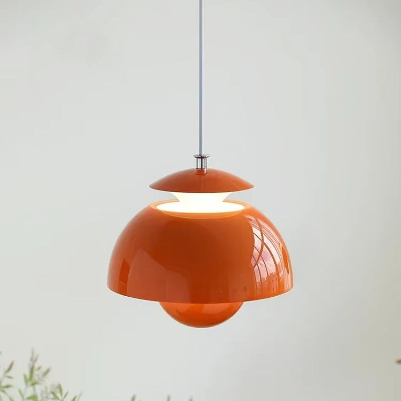 Suspension LED Moderne pour Intérieurs Contemporains Lampe suspendue Electro Paris Orange Blanc Froid