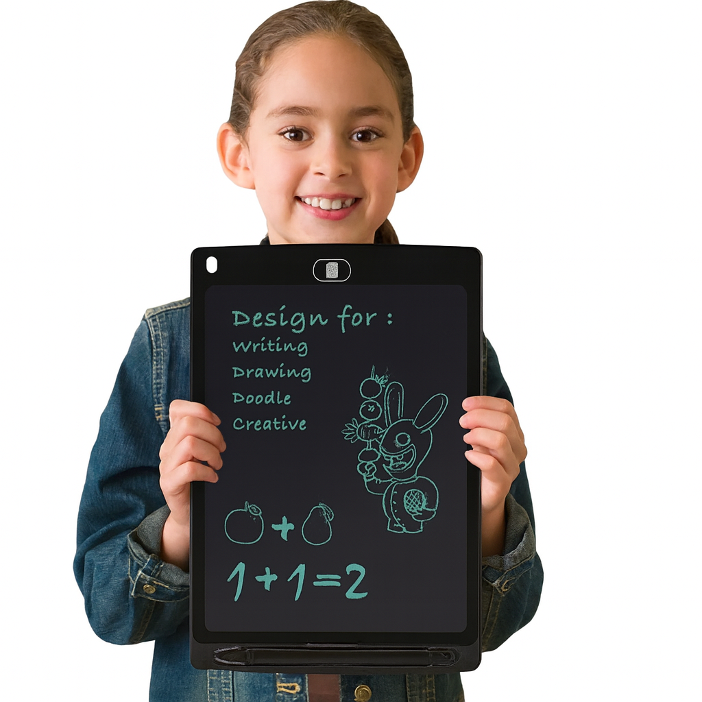 Tablette d'Écriture LCD Colorée pour Enfants – Ardoise de Dessin Électronique Réutilisable Tablettes graphiques Electro Paris