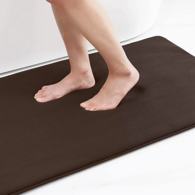 Tapis De Bain Antidérapant Confortable Et Super Absorbant Salle De Bain Tapis de bain Electro Paris Marron 41x61cm