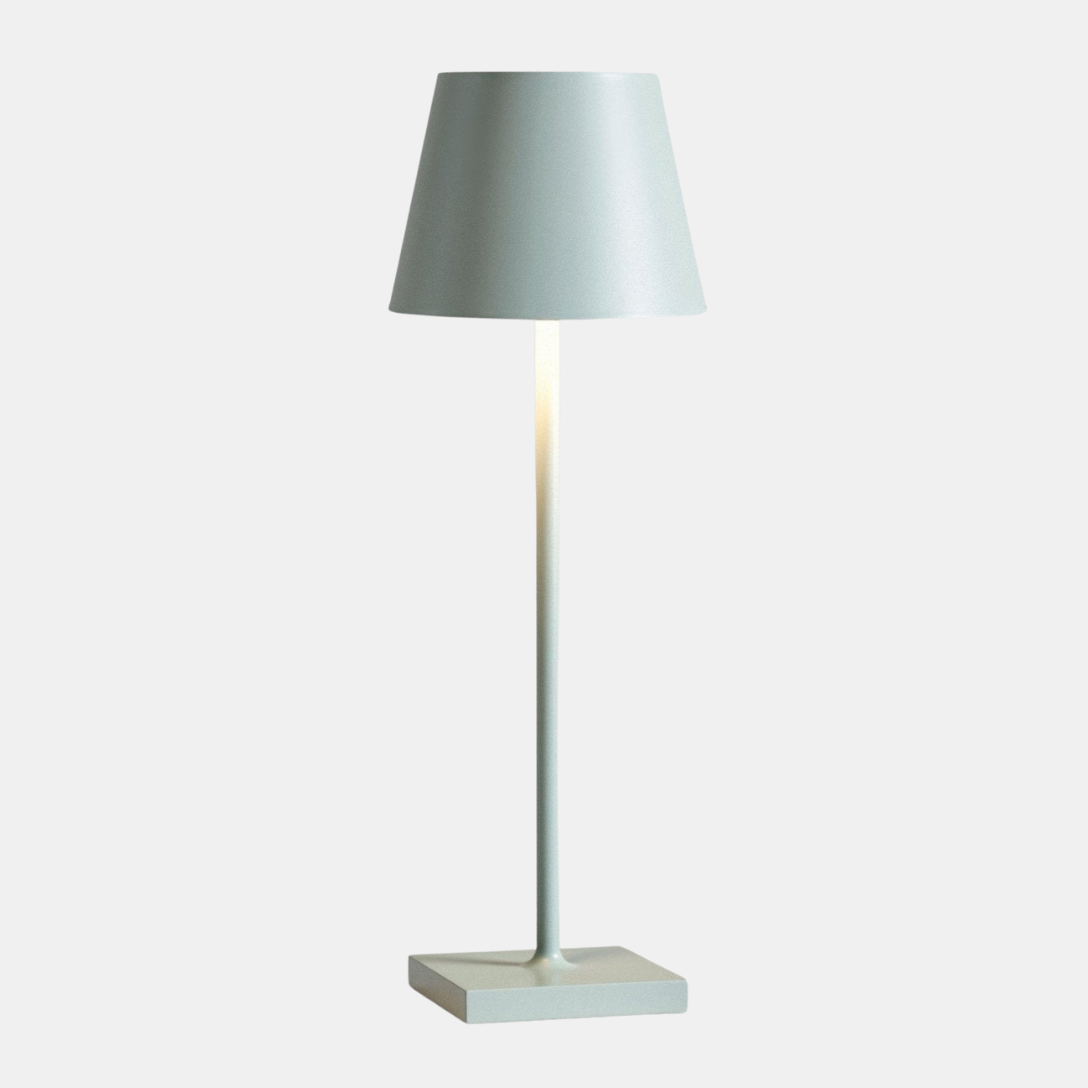 Lampe de Table Rechargeable Sans Fil en Aluminium avec Éclairage LED Table Lamp Electro Paris Vert