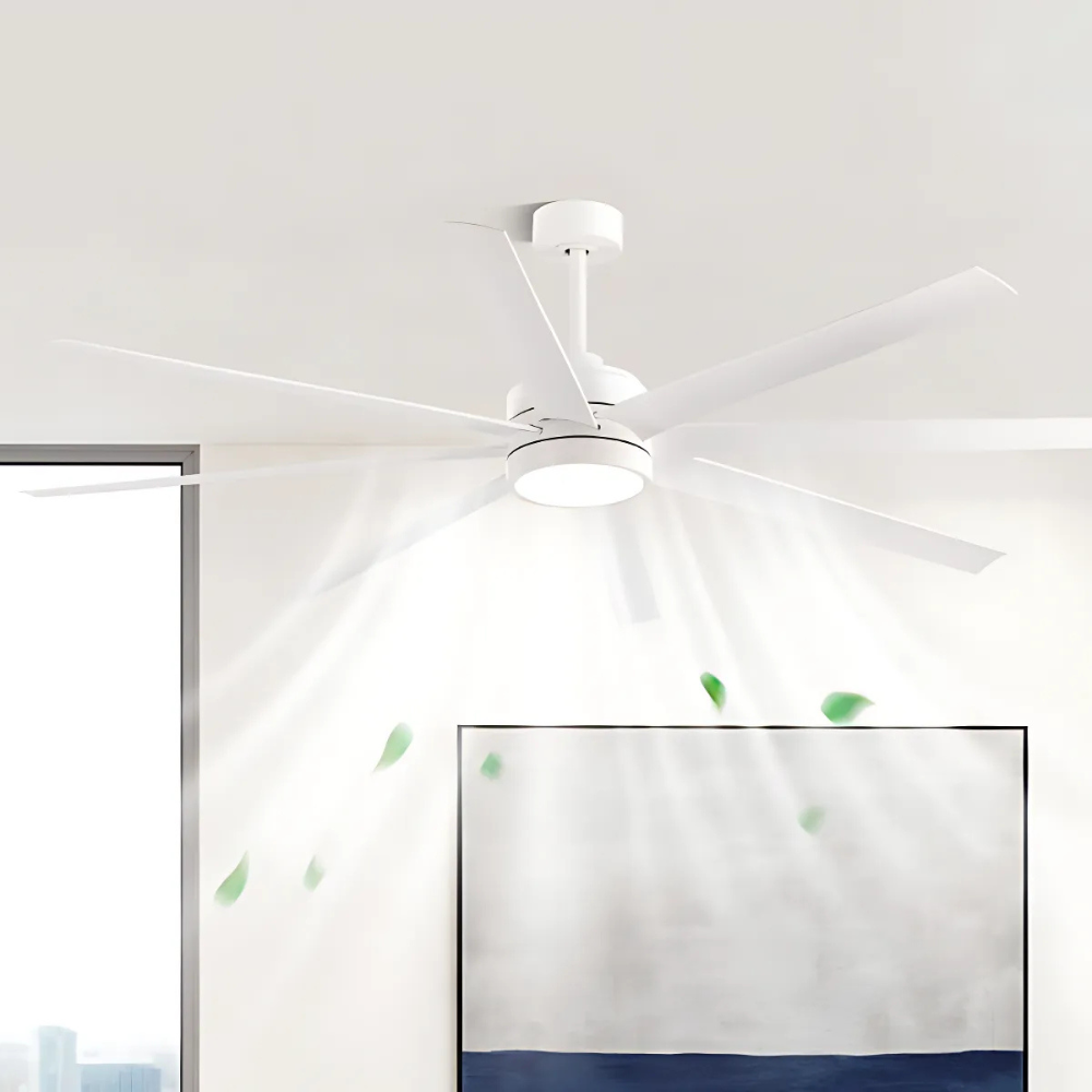 Ventilateur de plafond élégant et silencieux avec éclairage LED Lampe pour ventilateur de plafond Electro Paris