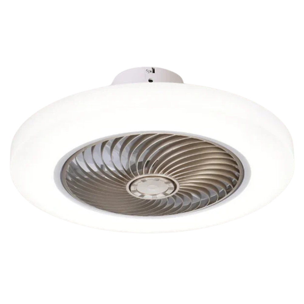 Ventilateur de plafond silencieux avec LED à intensité variable et télécommande Lampe pour ventilateur de plafond Electro Paris Or