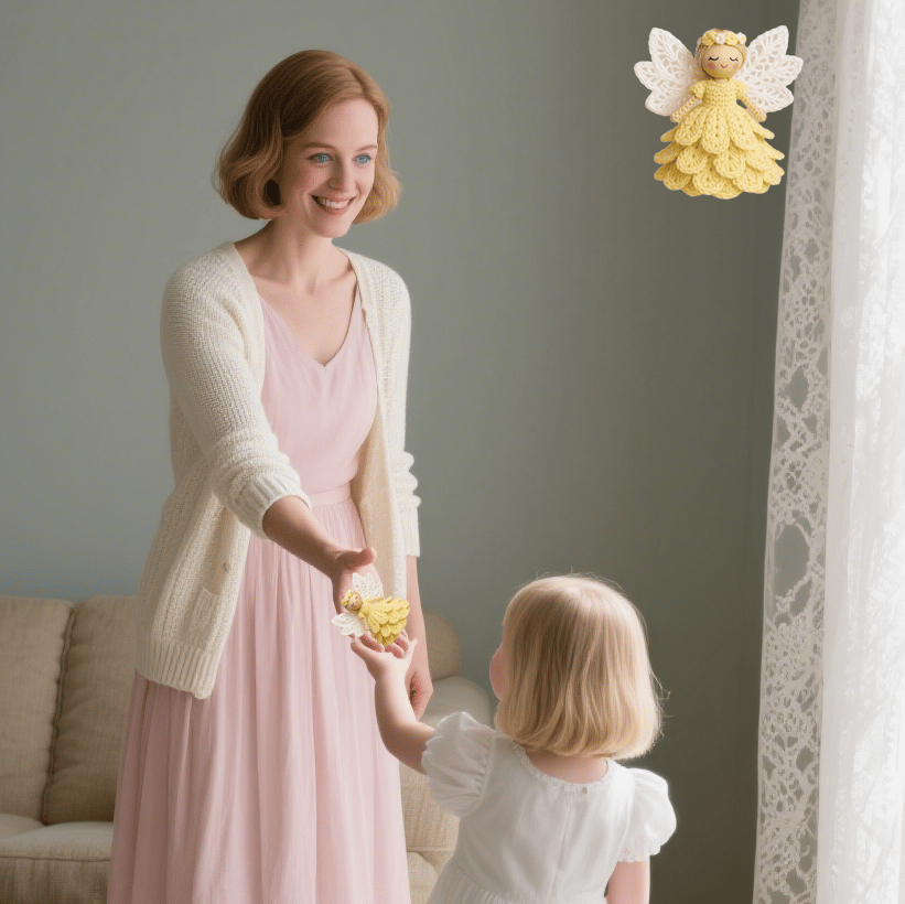 Kit de Crochet DIY Ornement Ange – Artisanat Créatif pour une Belle Décoration Fait Maison Decoration Electro Paris