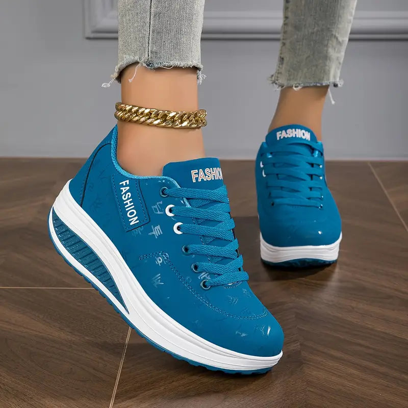Baskets Confortables Et Respirantes Pour Femme Avec Semelle Souple Et Soutien Ergonomique Women’s Shoes Electro Paris Bleu 35