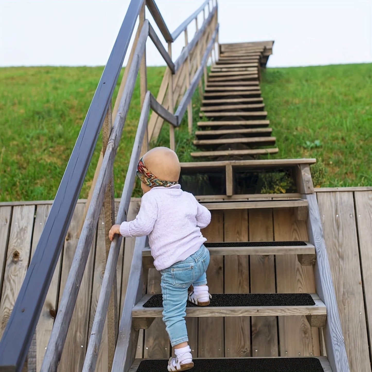 Bandes Antidérapantes Pour Escaliers En Caoutchouc Résistant À Grain 80 – Lot De 10 Pour Intérieur Et Extérieur Stair slip Electro Paris