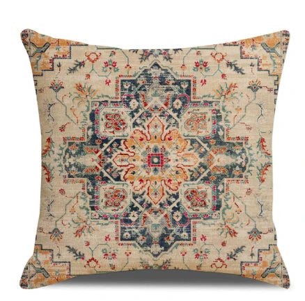 Housse de coussin ethnique pour salon – Motif marocain inspiré de l’Orient Cushion Cover Electro Paris 5 45 x 45 cm