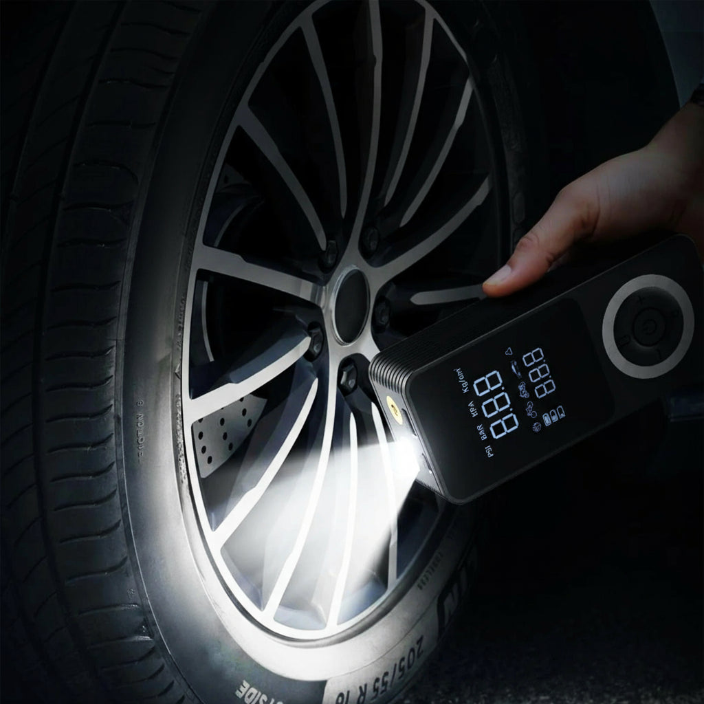 Gonfleur De Pneus Portable Rapide Et Précis Avec Lumière Intégrée Tire Pump Electro Paris