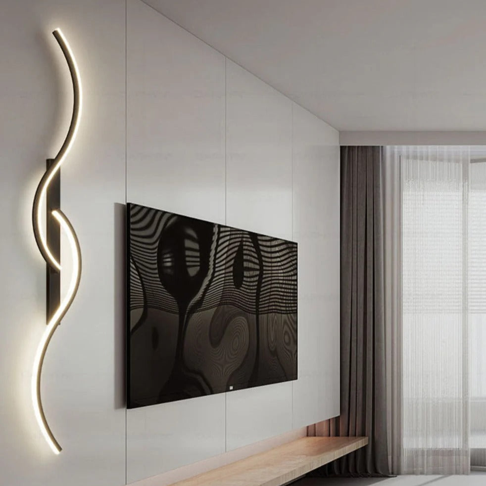 Applique Murale LED Design Élégante pour Chambre et Salon Moderne Applique murale Electro Paris Noir 60cm Lumière chaude (2700K-3500K)