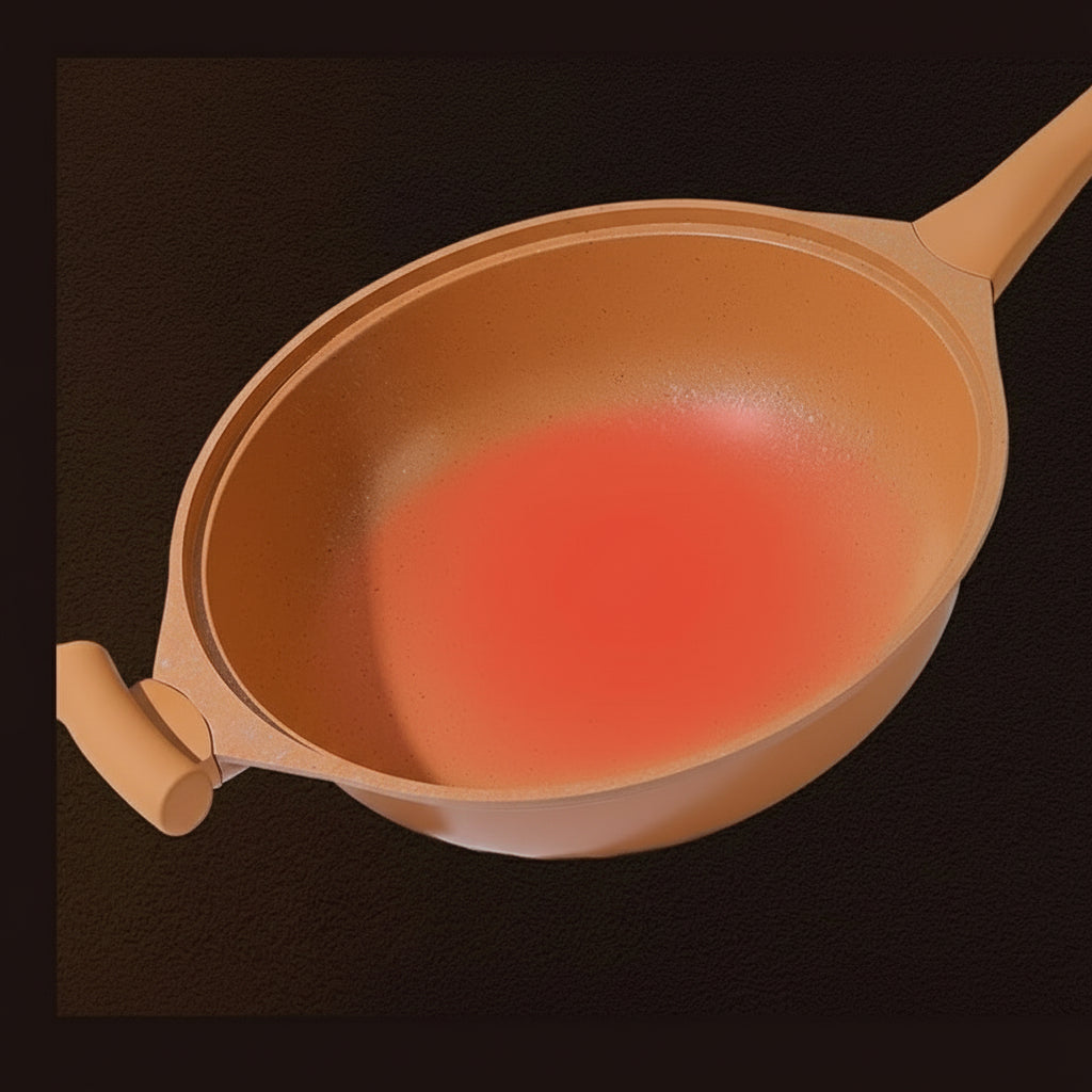 Wok en Fonte Polyvalent Pour Cuisson Rapide, Saine Et Pleine De Saveurs Avec Panier Vapeur Iron Wok Cooking Pro Electro Paris