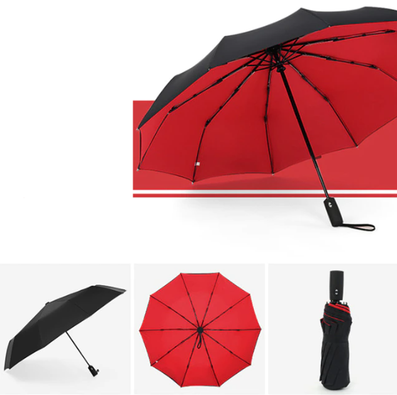 Parapluie Tempête Anti-Vent Pliable et Robuste – Protection Totale Contre la Pluie et le Vent Umbrella Electro Paris