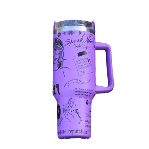 Tasse Isolante Taylor Swift Édition Limitée Pour Boissons Chaudes Et Froides tumbler Electro Paris Violoet