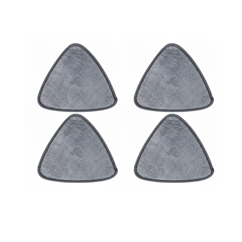Serpillière Rotative 360° Avec Tête Triangulaire Pour Nettoyage Complet Et Facile Des Coins Home cleaning tool Electro Paris Lot de 4 chiffons supplémentaires