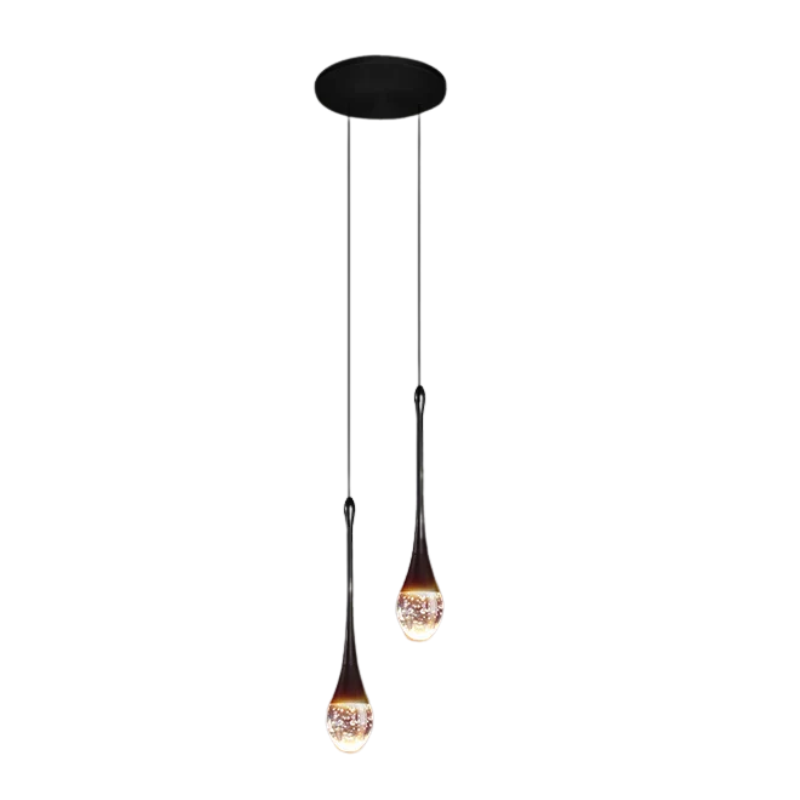 Lampe Suspendue En Verre Cristal Moderne Pour Ambiances Élégantes Et Intérieurs Contemporains Ceiling Light Fixtures Electro Paris Lampe double noire