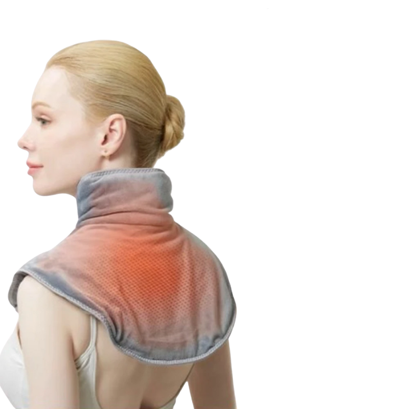 Masseur Chauffant Électrique Ergonomique Pour Cou Et Épaules Avec Massage Vibrant Réglable Massager Electro Paris