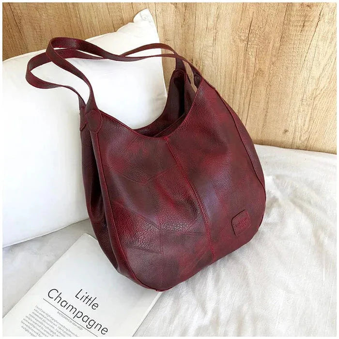 Sac À Épaule Femme En Cuir Vintage Women's bag Electro Paris