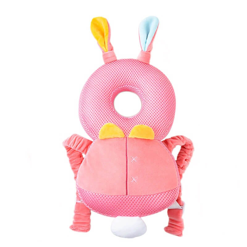 Protège-Tête Bébé Sac à Dos – Coussin Doux Pour Chutes Sécurisées Des Tout-Petits Toys & Games Electro Paris Lapin rose