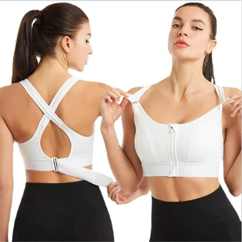 Soutien-Gorge De Sport Maintien Total Et Confort Absolu Pour Un Entraînement Sans Douleur Bras Electro Paris Blanc S