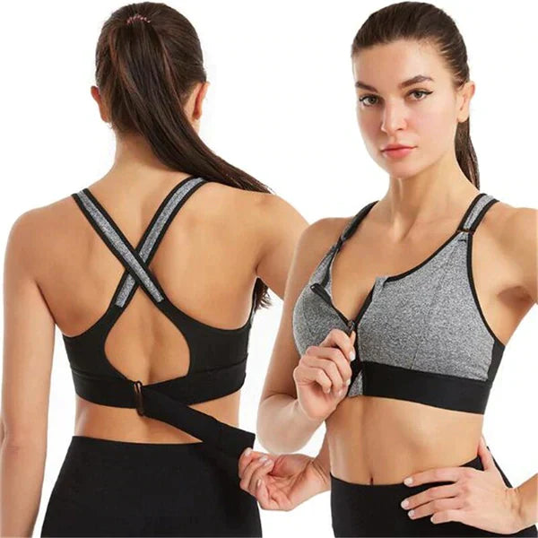 Soutien-Gorge De Sport Maintien Total Et Confort Absolu Pour Un Entraînement Sans Douleur Bras Electro Paris Gris S