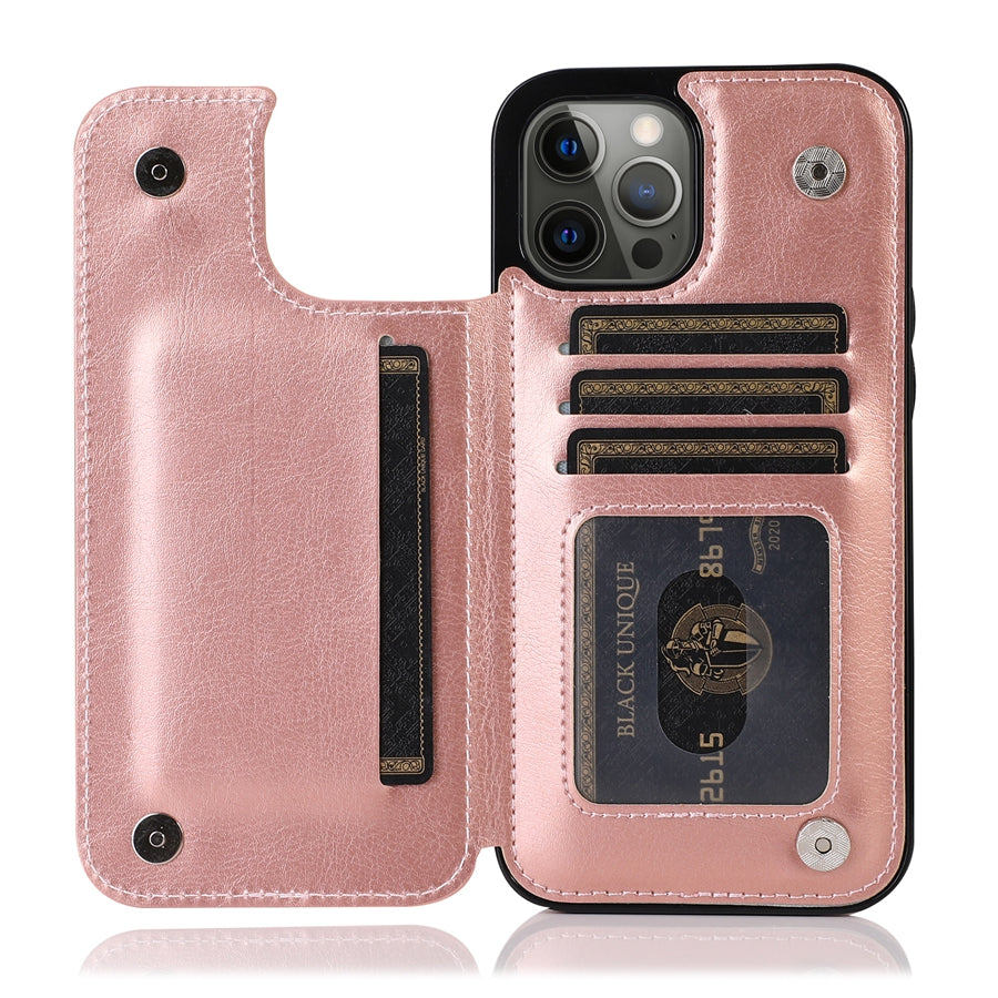 Coque iPhone – Étui en Cuir de Luxe avec Fentes Cartes et Fermeture Magnétique Phone case Electro Paris