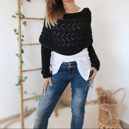 Écharpe Innovante À Doubles Manches Pour Style Et Confort Toute Saison Women sweater Electro Paris