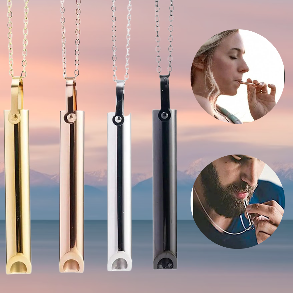 Pendentif Inhalateur Naturel Antitabac Sans Nicotine Et Sans Produits Chimiques Breath Necklace Electro Paris