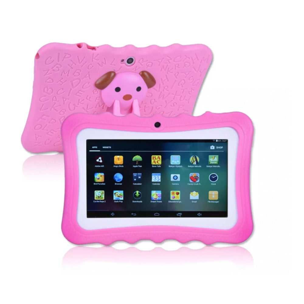 Tablette Pour Enfants Robuste 7 Pouces Avec Écran Protecteur Et Contenu Éducatif Et Ludique Tablets Electro Paris Rosa