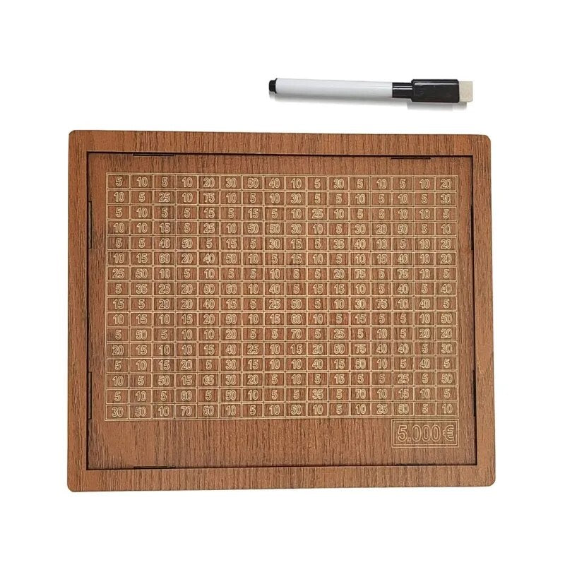 Tirelire en Bois Classique – Solution de Caisse d’Épargne Sécurisée et Décorative DIY Electro Paris 5000€