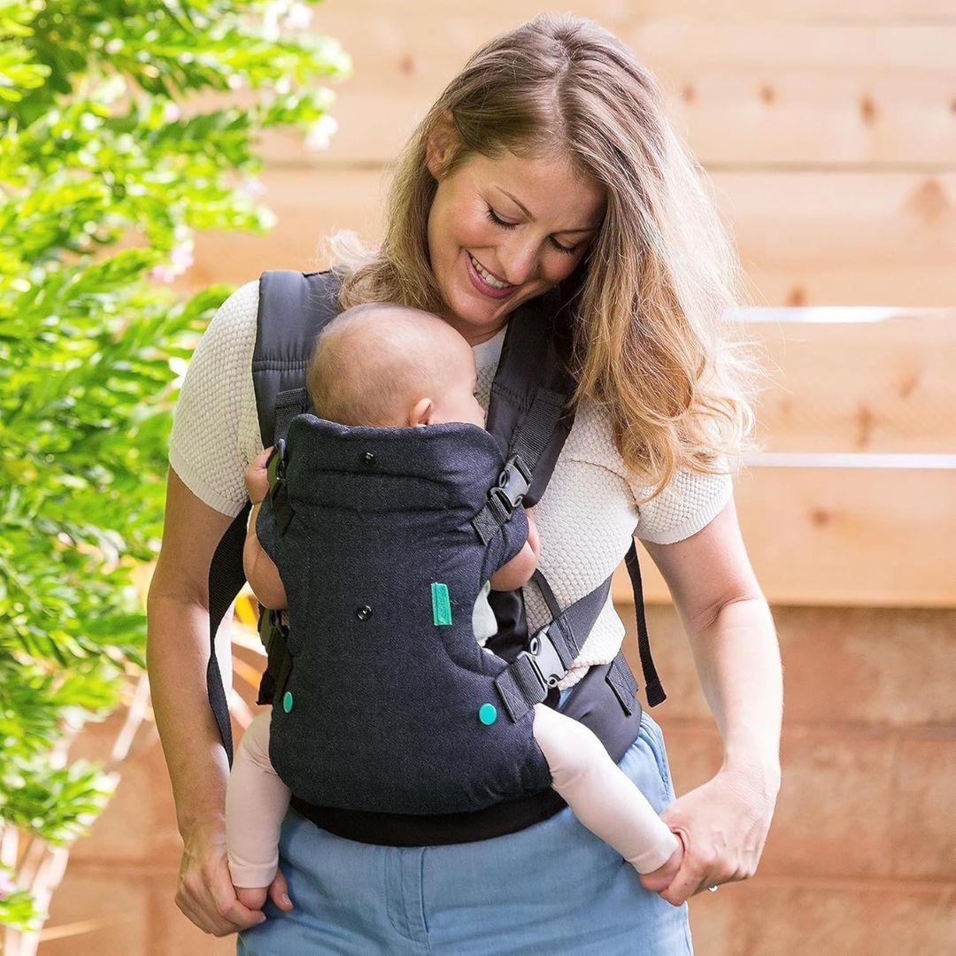 Porte-Bébé Ergonomique 4-en-1 Pour Nouveau-Nés Et Tout-Petits Avec Bretelles Rembourrées Et Ceinture Large Baby Carrier Electro Paris