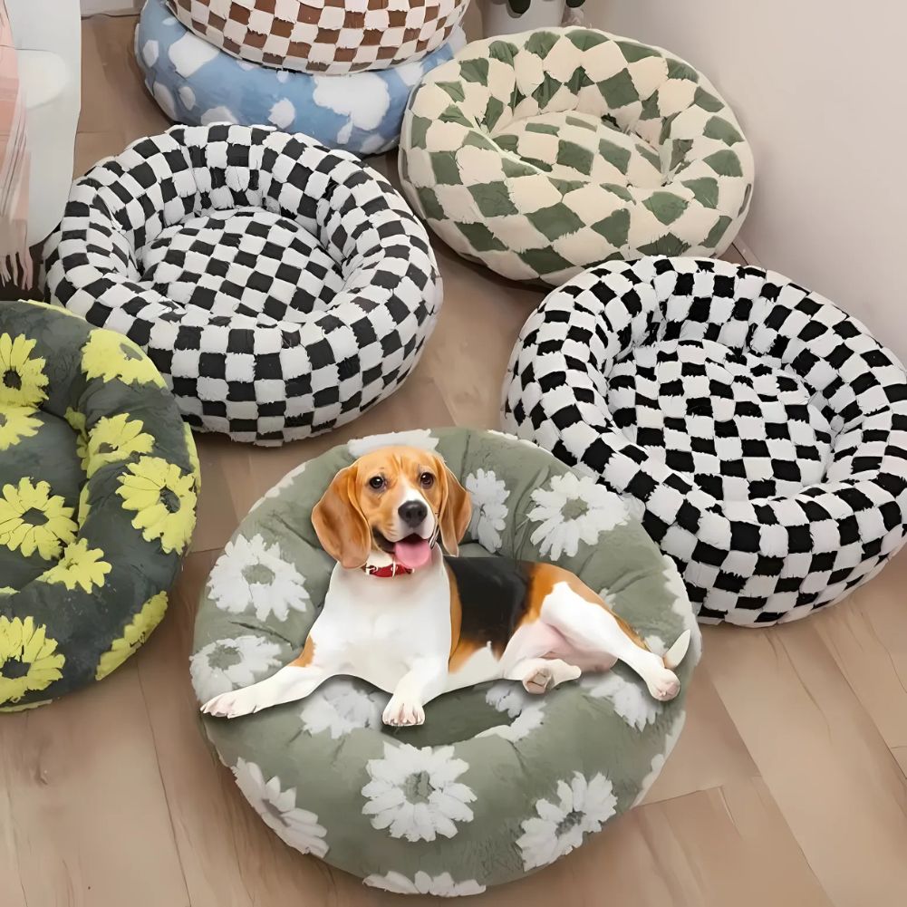 Quality Round Donut Dog Bed – Lit Rond Douillet Pour Chiens Et Chats Pour Détente Ultime Et Confort Apaisant Quality Round Donut Dog Bed Electro Paris