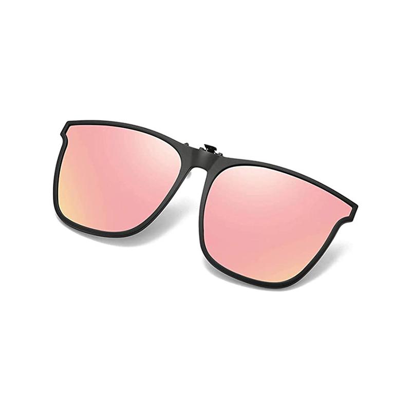 Lunettes de Soleil Polarisées Clip-On Relevables – Protection UV Instantanée Sunglasses Electro Paris Rose