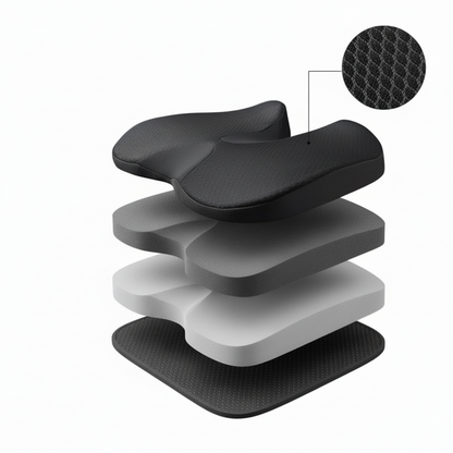 Coussin Ergonomique de Siège Pour Soulager la Douleur Pendant de Longues Périodes Assises Back & Lumbar Support Cushions Electro Paris