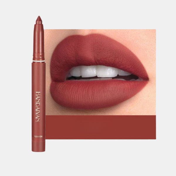 Crayons à Lèvres Mat Premium – Rotatifs, Taillables et Longue Tenue Maquillaje Electro Paris Rouille 1 + 1 Gratuit