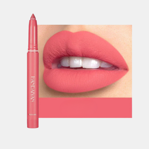 Crayons à Lèvres Mat Premium – Rotatifs, Taillables et Longue Tenue Maquillaje Electro Paris Corail 1 + 1 Gratuit