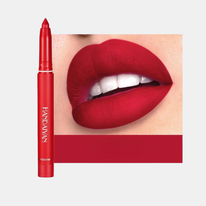 Crayons à Lèvres Mat Premium – Rotatifs, Taillables et Longue Tenue Maquillaje Electro Paris Piment 1 + 1 Gratuit