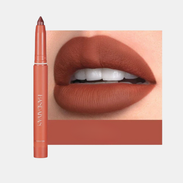 Crayons à Lèvres Mat Premium – Rotatifs, Taillables et Longue Tenue Maquillaje Electro Paris Brique 1 + 1 Gratuit