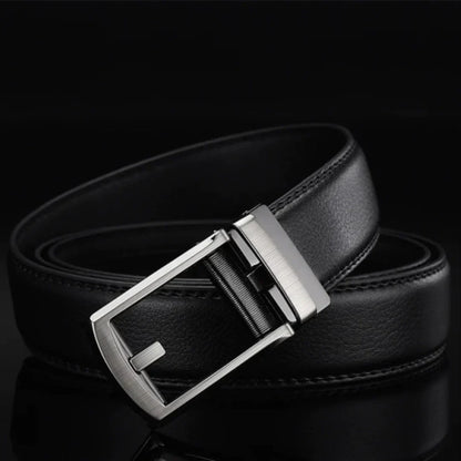 Ceinture Homme Réglable En Cuir De Luxe Avec Boucle Automatique Pour Un Ajustement Parfait Et Confort Quotidien Men's Belt Electro Paris