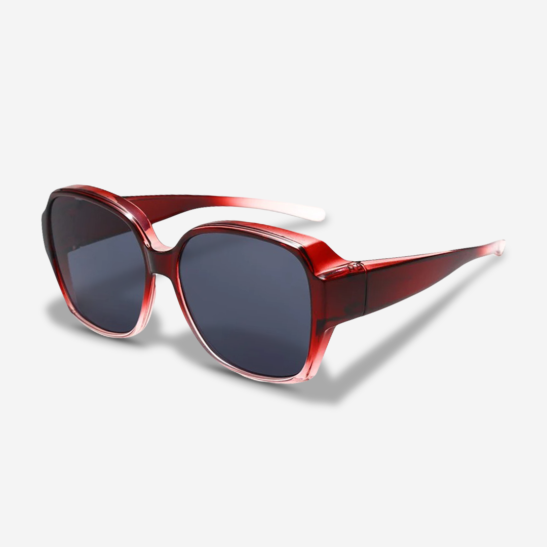 Lunettes De Soleil À Clip Magnétique Haute Qualité Pour Brillants Avec Protection UV400 Et Vision Claire Sunglasses Electro Paris Rouge / Pro