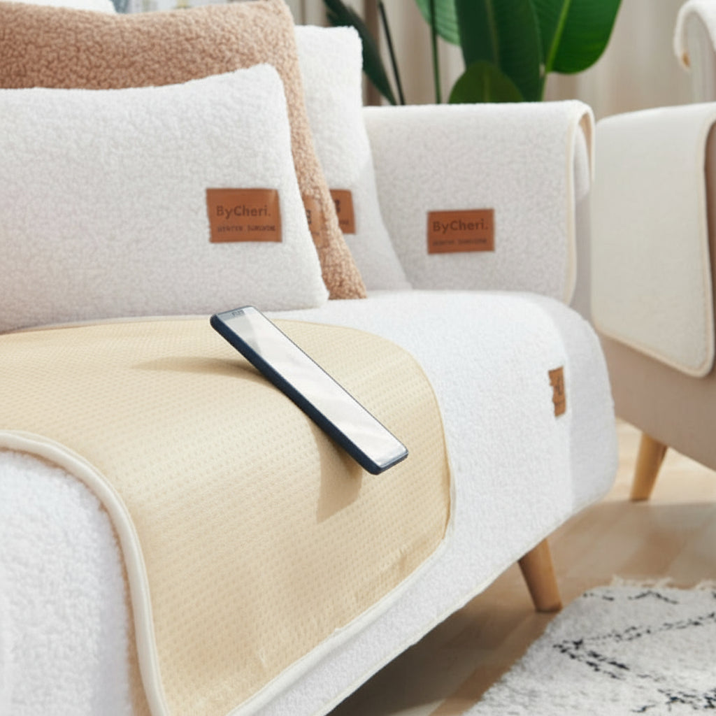 Housse De Canapé Élégante Et Rembourrée Avec Protection Contre L’Usure Et Anti-Dérapante Sofa Cover Electro Paris