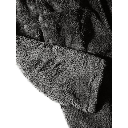 Peignoir d’Hiver en Peluche à Capuche – Confort Luxueux et Chaleur Douillette pour Homme Bath robe Electro Paris