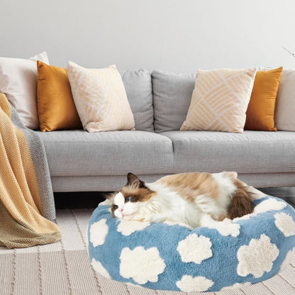 Quality Round Donut Dog Bed – Lit Rond Douillet Pour Chiens Et Chats Pour Détente Ultime Et Confort Apaisant Quality Round Donut Dog Bed Electro Paris