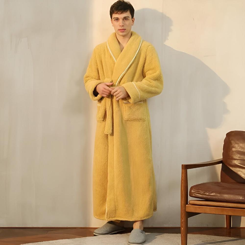 Peignoir De Bain En Flanelle – Doux, Confortable Et Élégant Pour Homme Et Femme Toute L’Année Bath robe Electro Paris