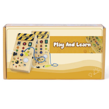 Table d’Activités Montessori En Bois Avec 8 Interrupteurs LED Pour Développement Sensoriel Et Jouet De Voyage Pour Enfants À Partir De 1 An Toys & Games Electro Paris