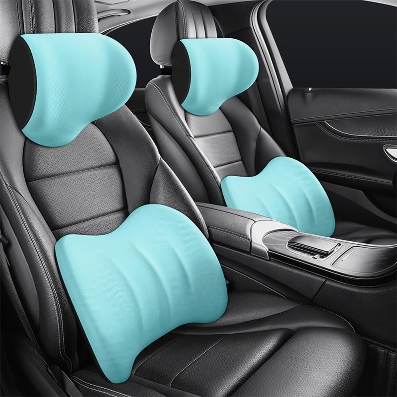 Oreiller De Soutien Cervical Ergonomique Pour Voiture Et Longs Trajets Confortables Car pillow Electro Paris Bleu clair Seulement un soutien pour la nuque